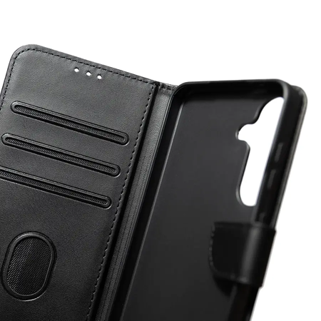 Handytasche Leder Wallet Samsung Galaxy S22 5G Schwarz