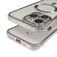 Handyhülle Metal MagS iPhone 14 Pro Max Silber